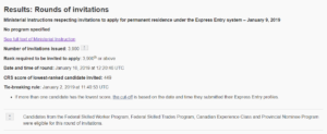 draw 108 express entry Canada